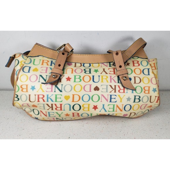 Vintage Barrel Mini Cream Ivery Jelly Dooney & Bourke Signature Hobo Bag - Picture 4 of 11